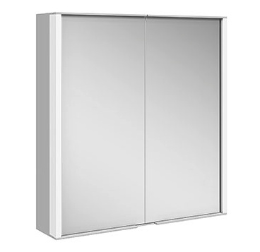 Зеркальный шкаф с подсветкой 800х700х160 мм Keuco Royal Match, 2 дверцы (12802171301)